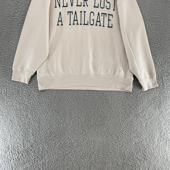 Abercrombie Soft A&F Sweatshirt Womens Large Never Lost A Tailgate Oversized - Picture 2 of 12